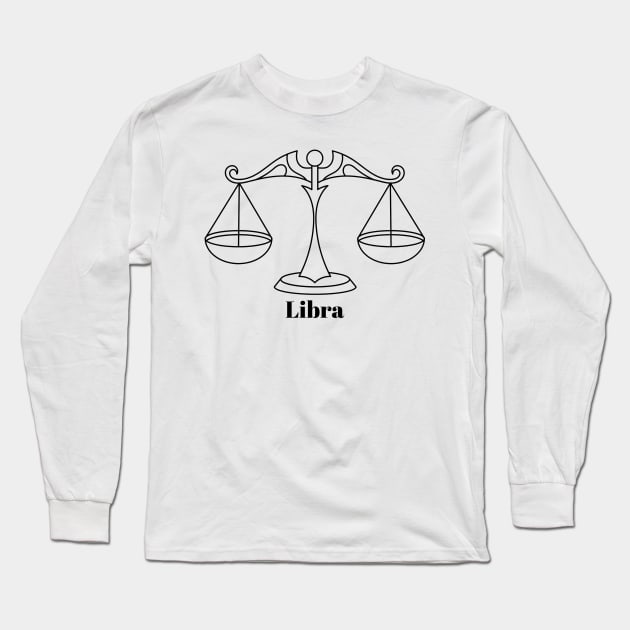 Libra Design Long Sleeve T-Shirt by Imagination